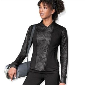 New Balance Studio Bomber Moto Jacket Size M EUC